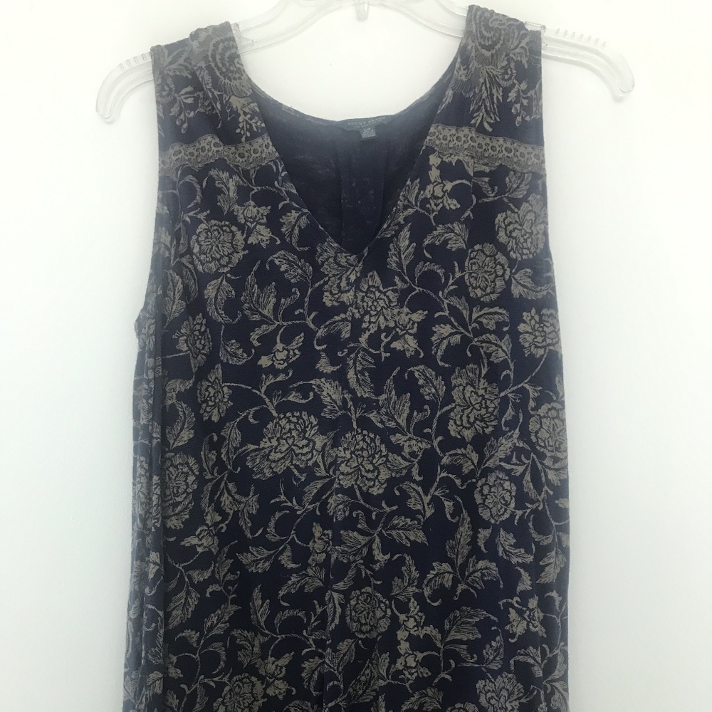 Lucky Brand Long Tank Top - Floral pattern